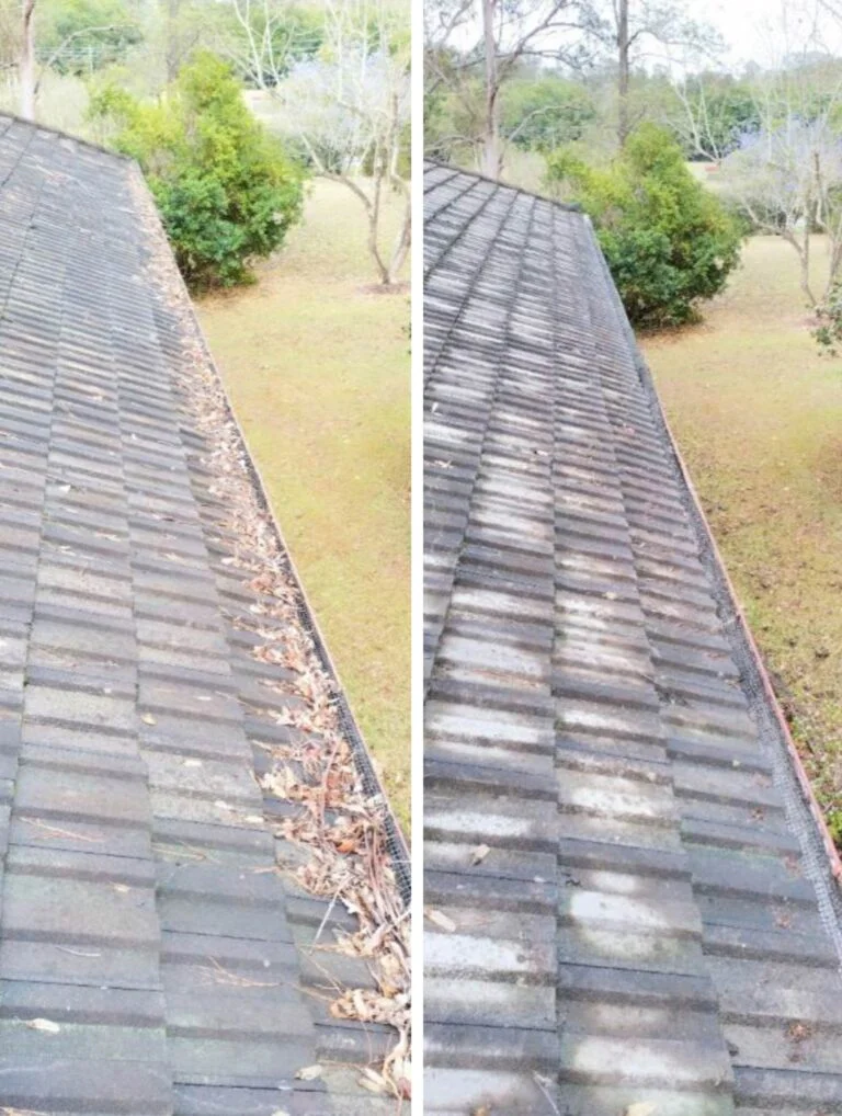 Gutter Clean Before and After